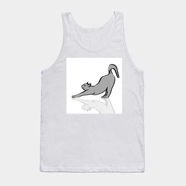 Yoga Cat Tank Top by Rocket-Ninja